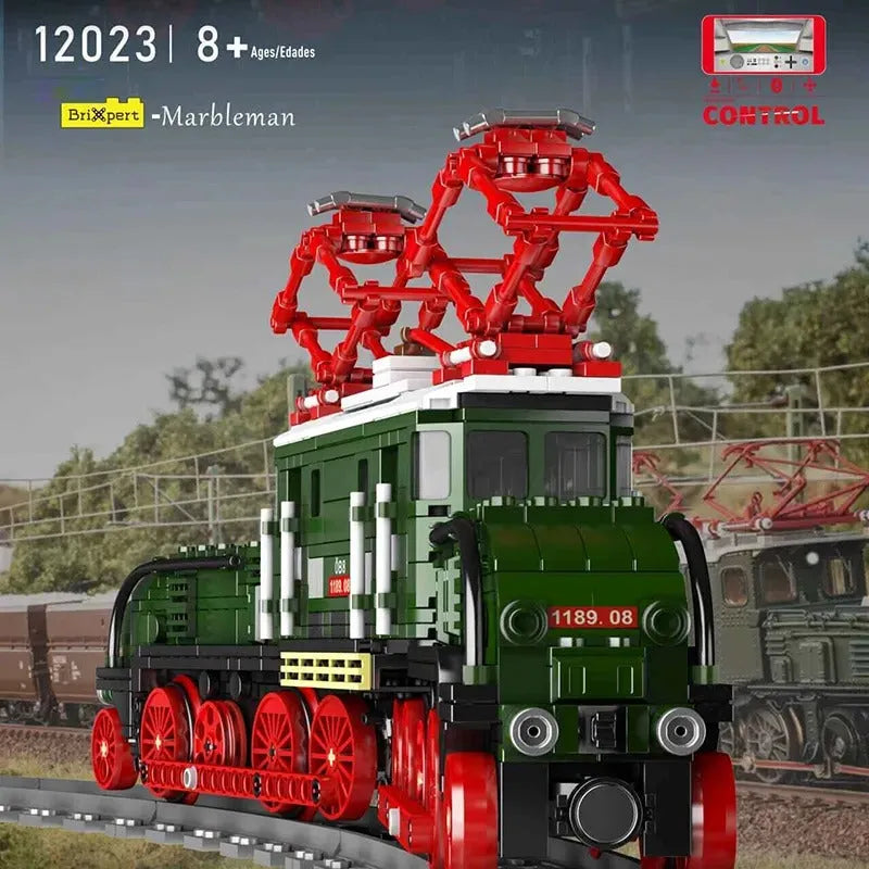Building Blocks Creator Electric Crocodile Locomotive Train RC Bricks Toy - 4