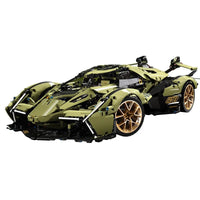 Thumbnail for Building Blocks Tech MOC Lambo V12 Vision GT Racing Car Bricks Toys EU Construction Set Toys - 2