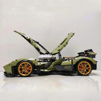 Thumbnail for Building Blocks Tech MOC Lambo V12 Vision GT Racing Car Bricks Toys EU Construction Set Toys - 12