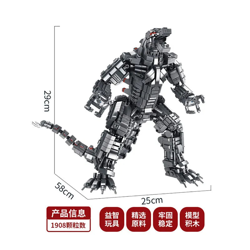 Building Blocks Creator Movie Expert MOC Mecha Godzilla Bricks Toys Construction Set Toys - 4