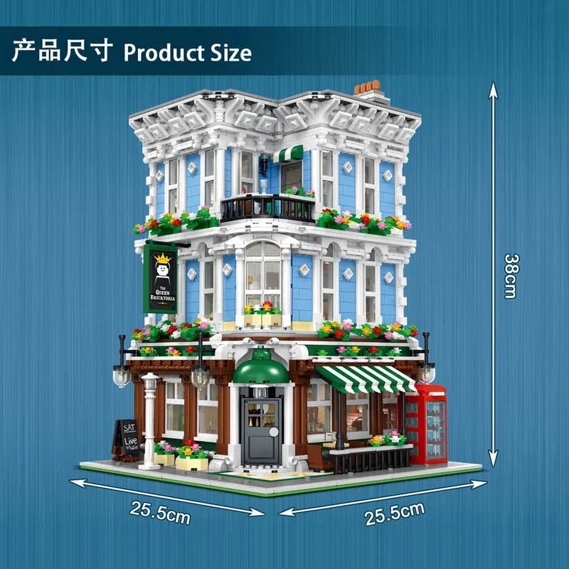 Building Blocks MOC Street Experts City Queen Bricktoria Bricks Toys Construction Set Toys - 3