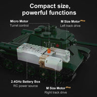 Thumbnail for Building Blocks Military Army RC Motorized T34 Medium Tank Bricks Toy Construction Set Toys - 4