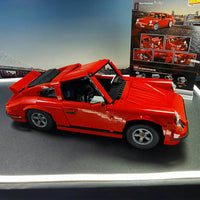 Thumbnail for Building Blocks MOC 61045 RC Motorized Classic Porsche 911 Racing Car Bricks Toy Construction Set Toys - 17