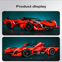 Thumbnail for Building Blocks MOC RC Motorized APE Racing Hyper Car Bricks Toys C63005 Construction Set Toys - 13