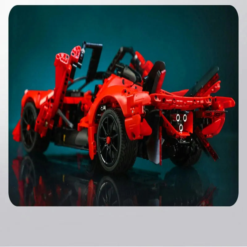 Building Blocks MOC RC Motorized APE Racing Hyper Car Bricks Toys C63005 Construction Set Toys - 14