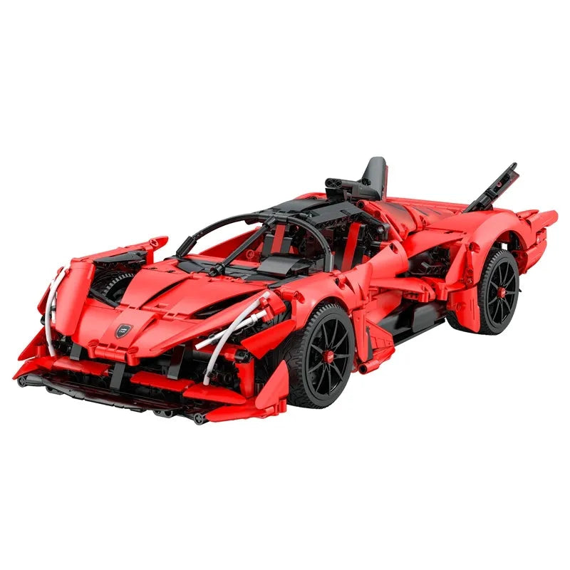 Building Blocks MOC RC Motorized APE Racing Hyper Car Bricks Toys C63005 Construction Set Toys - 22