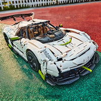 Thumbnail for Building Blocks Tech Expert MOC 61048 Supercar Racing Sports Car Bricks Toy Construction Set Toys - 21