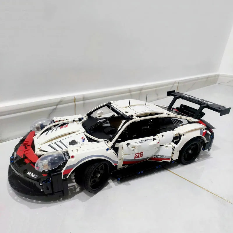 Building Blocks MOC 20097 Tech Porsche 911 RSR Racing Sports Car Bricks Toys - 16