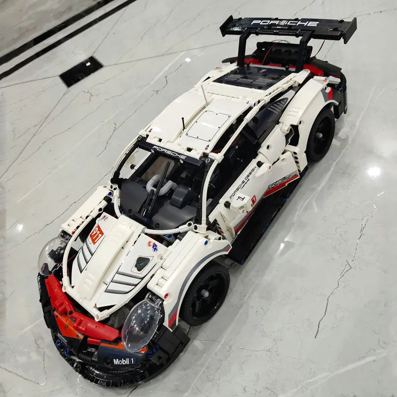 Building Blocks MOC 20097 Tech Porsche 911 RSR Racing Sports Car Bricks Toys - 15
