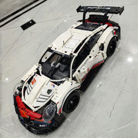 Thumbnail for Building Blocks MOC 20097 Tech Porsche 911 RSR Racing Sports Car Bricks Toys - 15