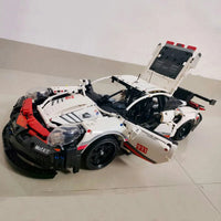 Thumbnail for Building Blocks MOC 20097 Tech Porsche 911 RSR Racing Sports Car Bricks Toys - 6