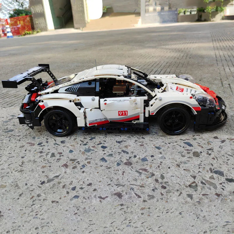 Building Blocks MOC 20097 Tech Porsche 911 RSR Racing Sports Car Bricks Toys - 12
