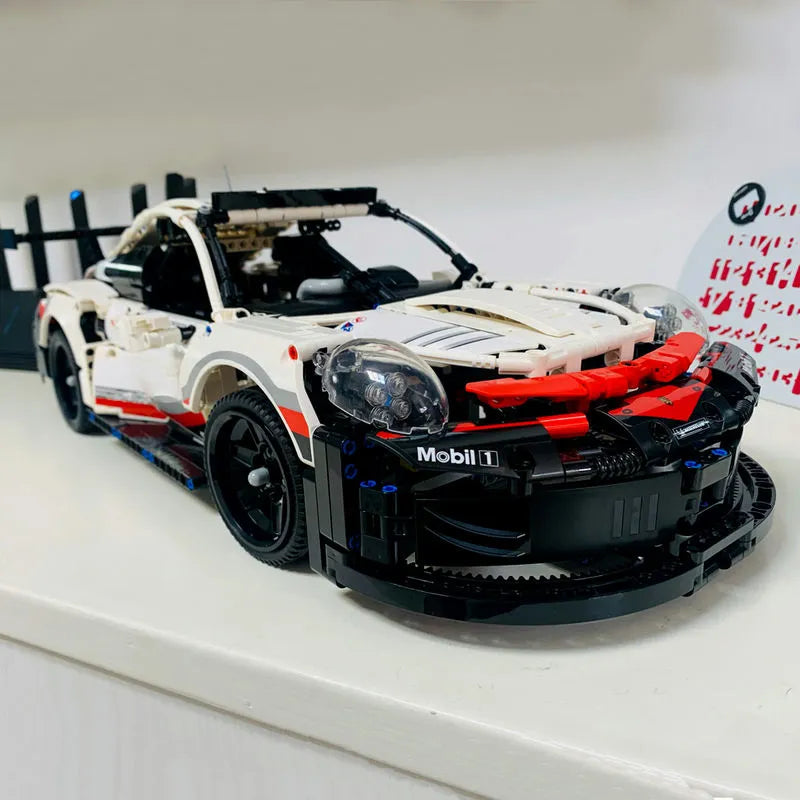 Building Blocks MOC 20097 Tech Porsche 911 RSR Racing Sports Car Bricks Toys - 5
