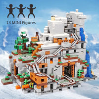 Thumbnail for Building Blocks MOC 76010 Minecraft My World The Mountain Cave Bricks Toys - 4