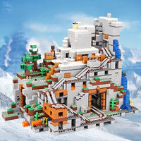 Thumbnail for Building Blocks MOC 76010 Minecraft My World The Mountain Cave Bricks Toys - 1