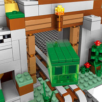 Thumbnail for Building Blocks MOC 76010 Minecraft My World The Mountain Cave Bricks Toys - 6