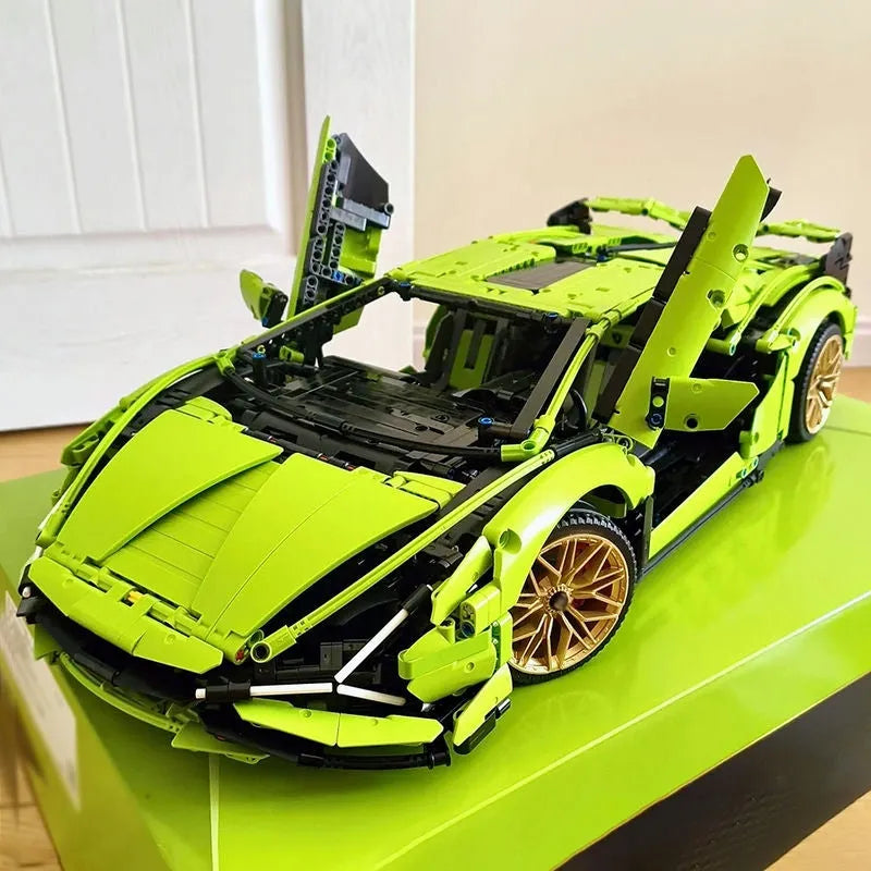 Building Blocks MOC 81996 Tech Lambo Sian FKP37 Racing Car Bricks Toys Construction Set Toys - 1