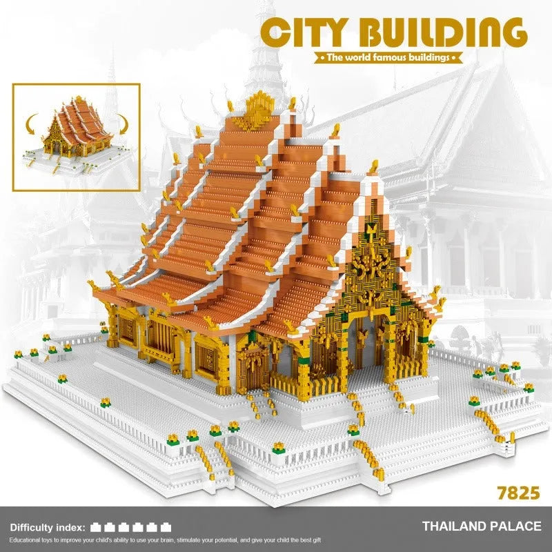 Building Blocks MOC Architecture Thailand Grand Palace Bricks Toys Construction Set Toys - 10