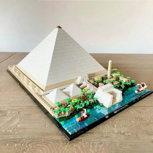 MOC Architecture The Great Pyramid of Giza Bricks Toys