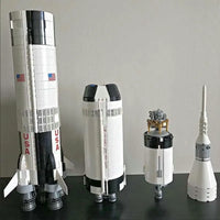 Thumbnail for Building Blocks Building Block MOC Idea USA Apollo Saturn V Space Rocket Construction Set Toys - 6