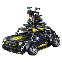 Thumbnail for Building Blocks MOC C020 RC Motorized Safety Mini Sports Car F56 Bricks Toy Construction Set Toys - 3