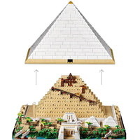 Thumbnail for Building Blocks City Architecture MOC The Great Pyramid of Giza Bricks Toy Construction Set Toys - 2