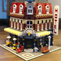 Thumbnail for Building Blocks MOC City Street Expert Corner Cafe Bricks Toys 15002 Construction Set Toys - 7