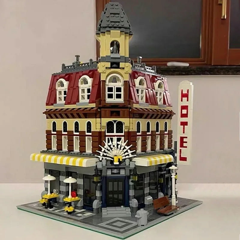 Building Blocks MOC City Street Expert Corner Cafe Bricks Toys 15002 Construction Set Toys - 4