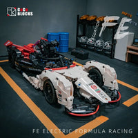 Thumbnail for Building Blocks MOC Concept Formula E Porsche 99X Electric Racing Car Bricks Toy Construction Set Toys - 7