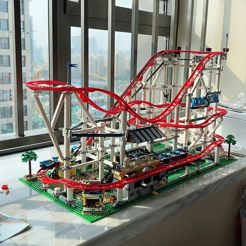 Building Blocks Creator City Experts MOC 15039 Roller Coaster Bricks Toy EU Construction Set Toys - 5