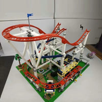 Thumbnail for Building Blocks Creator City Experts MOC 15039 Roller Coaster Bricks Toy EU Construction Set Toys - 17