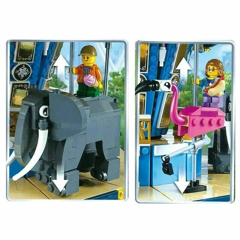 Building Blocks MOC Creator Expert City Carousel Bricks Toys 15036 Construction Set Toys - 2