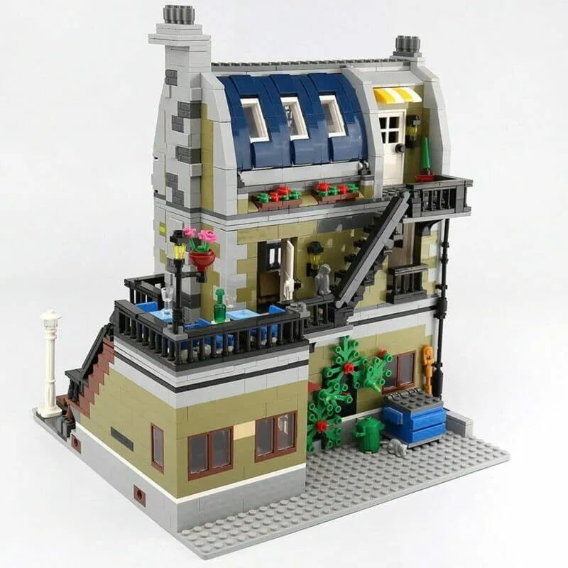 Building Blocks MOC Expert Creator City Parisian Restaurant Bricks Toy 15010 Construction Set Toys - 13