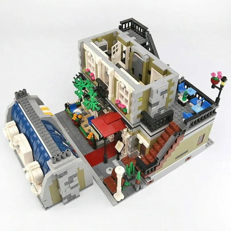 Building Blocks MOC Expert Creator City Parisian Restaurant Bricks Toy 15010 Construction Set Toys - 3