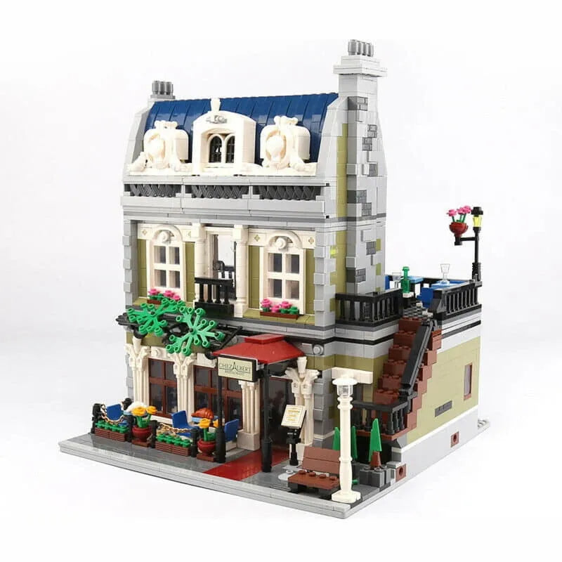 Building Blocks MOC Expert Creator City Parisian Restaurant Bricks Toy 15010 Construction Set Toys - 2