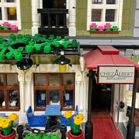 Thumbnail for Building Blocks MOC Expert Creator City Parisian Restaurant Bricks Toy 15010 Construction Set Toys - 11