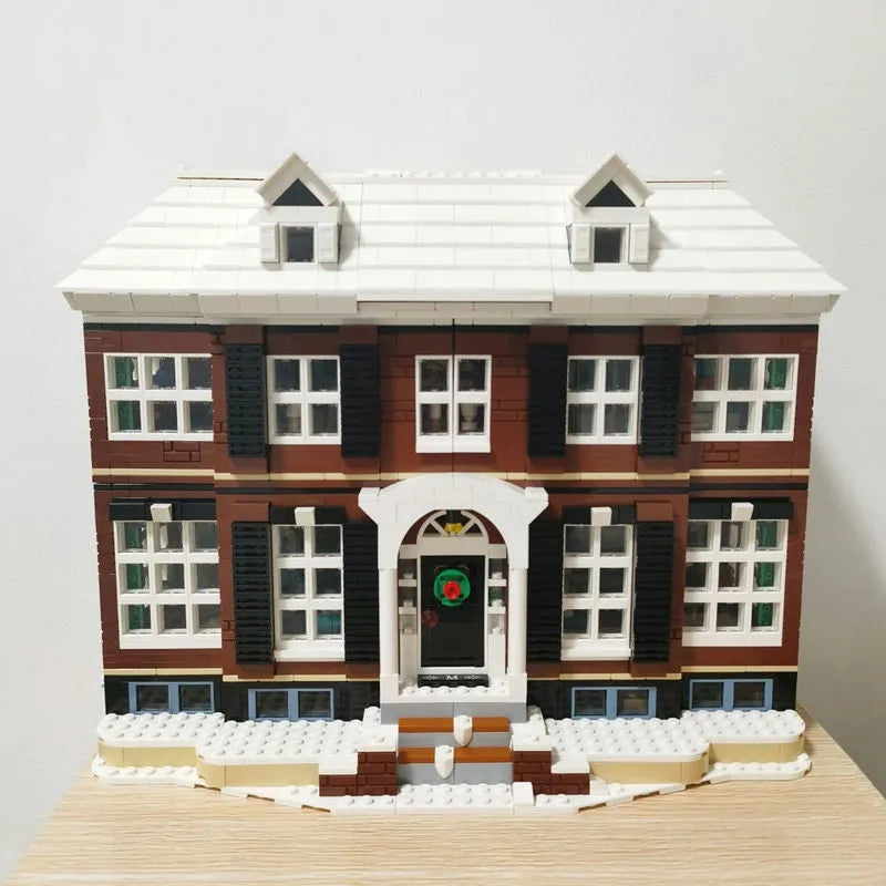 Building Blocks Expert Creator Idea MOC Home Alone House Bricks Toys EU Construction Set Toys - 9