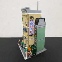 Thumbnail for LEGO model of a multi-story building with shops in MOC Expert Creator Police Station set