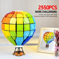 Thumbnail for Building Blocks MOC Expert Creator Rainbow Balloon Bricks Toys Construction Set Toys - 2