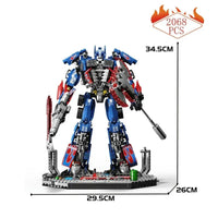 Thumbnail for Building Blocks MOC Expert Cybertron Transformation Robot Bricks Toys Construction Set Toys - 3