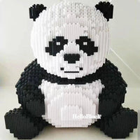 Thumbnail for Building Blocks Expert MOC Large Panda Bear MINI Bricks Toys Construction Set Toys - 5