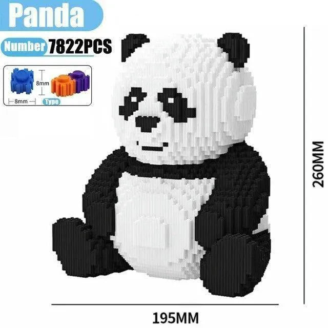 Building Blocks Expert MOC Large Panda Bear MINI Bricks Toys Construction Set Toys - 1