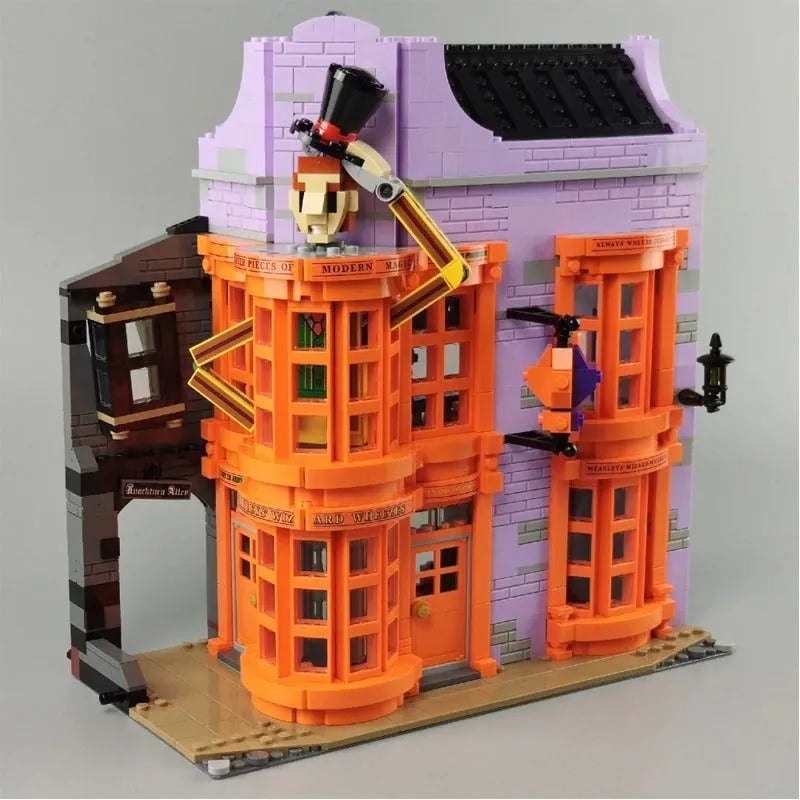 Building Blocks Expert Movie MOC Harry Potter Diagon Alley Bricks Toy Construction Set Toys - 9