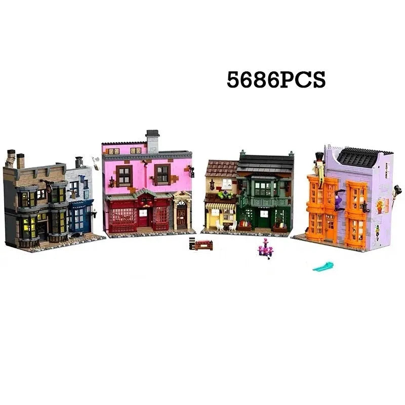 Building Blocks Expert Movie MOC Harry Potter Diagon Alley Bricks Toy Construction Set Toys - 2