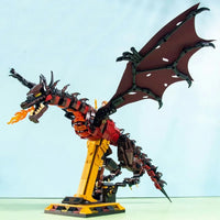 Thumbnail for Building Blocks MOC Expert Movie Smaug Dragon Bricks Toys 13003 Construction Set Toys - 5