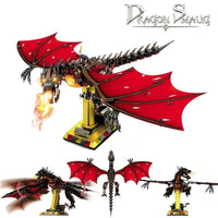 Thumbnail for Building Blocks MOC Expert Movie Smaug Dragon Bricks Toys 13003 Construction Set Toys - 4