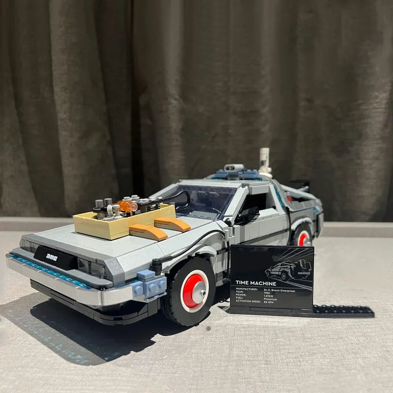 Building Blocks MOC Experts DeLorean DMC - 12 Back To Future Car Bricks Tech Toy - 5
