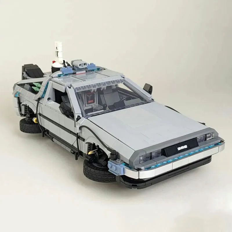 Building Blocks MOC Experts DeLorean DMC - 12 Back To Future Car Bricks Tech Toy - 1