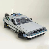 Thumbnail for Building Blocks MOC Experts DeLorean DMC - 12 Back To Future Car Bricks Tech Toy - 1