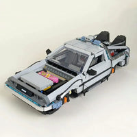 Thumbnail for Building Blocks MOC Experts DeLorean DMC - 12 Back To Future Car Bricks Tech Toy - 3